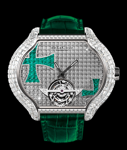 Replica DeLaCour Cross Emerald WAWG2610-0160T Watch